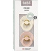 BIBS čiulptukų rinkinys 2 dydis (6 - 18 mėn.) Symmetrical Ivory / Blush