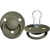 Bibs De Lux Silikoninis čiulptukas, chaki spalvos, 0-36 m