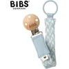 Bibs BIBS PACIFIER BRAID BABY Mėlynas & IVORY čiulptukų pakabukas 100% organinė medvilnė