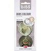 BIBS čiulptukų rinkinys 1 dydis (0 - 6 mėn.) Sage/Hunter Žalias