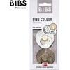 BIBS 0-6 mėn. čiulptukai COLOUR, 2 vnt., Iron/Baby Mėlyna