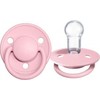 Bibs De Lux Silikoninis čiulptukas, rožinės spalvos, 0-36 m