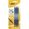 BIC Tušinukas SOFT CLICGRIP FINE 0.8 mm, mėlynas, pakuotėje 3 vnt 256460