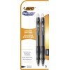 Bic Gelocity rašiklis, juodas, su guma, 2 vnt.