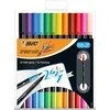 Bic Flomasteriai Intensity Dual Tip, dvipusiai, 12 spalvų rinkinys