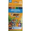 BIC Spalvoti pieštukai Kids Smooth 12 spalvų rinkinys