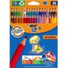 Bic Pieštukas kreditai vaikams Evolution Evolution ECOLjuces 36vnt.