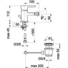 Bidet baterija KFA Chromas (5527- 015- 0)
