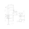 Bidet baterija KFA Chromo statinis korundas (4007-01-00)