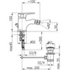 Bidet baterija KFA Nuolatinis chromas (4807- 015- 0)