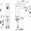 Bidet baterija KFA Stovintis juodasis (5137- 015- 81)