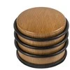 Durų atrama Haushalt DS081CC, 7,1 cm, DIA 6,6 cm, plastikas/guma, ąžuolo spalva.
