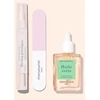 Bingospa Manucurist „Glossy Booster Duo“ rinkinys: glikolio rūgšties pilingas + dvifazis poliravimo skystis
