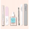 Bingospa Manucurist „Glossy Booster Duo“ rinkinys: glikolio rūgšties pilingas + dvifazis poliravimo skystis