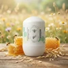 Biobaza Medaus ir avižų pieno natūralių sudedamųjų dalių raminantis ir maitinantis dezodorantas Roll-On unisex, 50 ml