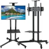 Dna Professional DNA TV STAND grindų stovas juoda plieno rankena