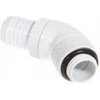 Bitspower jungtis, 45 laipsnių, G1/4 colio AG – 13 mm ID – pasukama, balta