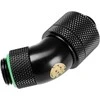 Bitspower connection 45 degrees G1/4 inch AG to 16/10mm – rotatable, matt juodas