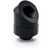 Bitspower Artemis 45 Degree Fitting – rotatable, matte juodas