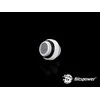 Bitspower Adapteris tiesus G1/4 col. AG į G1/4 col. AG – baltas