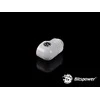 Bitspower adapter 90 degrees G1/4 inch male to G1/4 inch female – rotatable, baltas