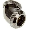 Bitspower Multi-Link adapteris 60 laipsnių 12mm OD iki 12mm OD kietas vamzdelis - blizgus juodas