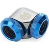 Bitspower Adapteris 90 Degree 12mm OD Hardtube to 12mm OD Hardtube – glossy juodas/mėlynas