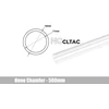 „Bitspower Crystal Link“ vamzdelis 14/12 mm, Ø 500 mm, skaidrus