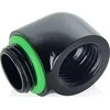 Bitspower Touchaqua Adapteris 90 Degree G1/4 inch Male to G1/4 inch Female – 2 Pack, juodas