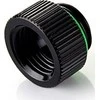 „Bitspower Touchaqua“ adapteris tiesus G1/4 colio lizdas į G1/4 colio lizdą – 2 vnt. pakuotėje, 10 mm, juodas