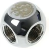 „Bitspower“ adapteris T formos skirstytuvas 3x G1/4 colio vidinis sriegis - blizgus sidabrinis