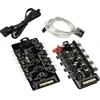 Bitspower Notos RGB PWM korpuso ventiliatorius, 120mm – baltos spalvos, 5er-Pack