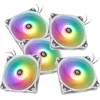 Bitspower Notos RGB PWM korpuso ventiliatorius, 120mm – baltos spalvos, 5er-Pack