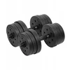 Bituminiai reguliuojamo svorio hanteliai 2x10kg REBEL ACTIVE