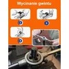 Bituxx Srieginių sriegtuvų ir štampomų rinkinys, 24 vnt. (M5-M12) metalinis korpusas