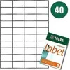 Biurfol ETYKIETY A4 IGEPA 52.5 X 29.7 MM balta (100)