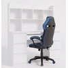 Biurko 4HouseDesign Rinkinys biuro Z. KUBA Drift Zes Baltas Mėlyna
