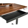 Beliani Elektriškai reguliuojamas stalas LUCAMA, rudas ir juodas, 120 x 60 cm su USB jungtimi