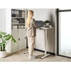 Beliani Biurko regulowane elektrycznie TAVARES Baltas 120 cm 60 cm