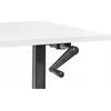 Beliani Reguliuojamas stalas DESTINES Baltas/juodas 160 cm 72 cm