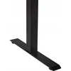 Beliani Reguliuojamas stalas DESTINES Baltas/juodas 160 cm 72 cm