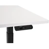 Beliani Biurko regulowane elektrycznie DESTINES Baltas/ juoda 180 cm 80 cm