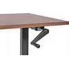 Beliani Biurko regulowane manualnie DESTINES Ruda/ juoda 120 cm 72 cm