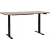 Beliani DESTINES elektra reguliuojamas rašomasis stalas, ruda/juoda, 160 cm, 72 cm