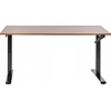 Beliani Biurko regulowane manualnie DESTINES Ruda/ juoda 160 cm 72 cm