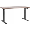 Beliani Biurko regulowane manualnie DESTINES Ruda/ juoda 160 cm 72 cm