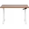 Beliani Biurko regulowane manualnie DESTINAS Ruda/ balta 120 cm 72 cm