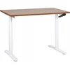Beliani Biurko regulowane manualnie DESTINAS Ruda/ balta 120 cm 72 cm