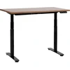 Beliani Biurko regulowane elektrycznie DESTINAS Ruda/ juoda 120 cm 72 cm