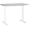 Beliani Biurko regulowane elektrycznie DESTINAS Pilka/ balta 120 cm 72 cm